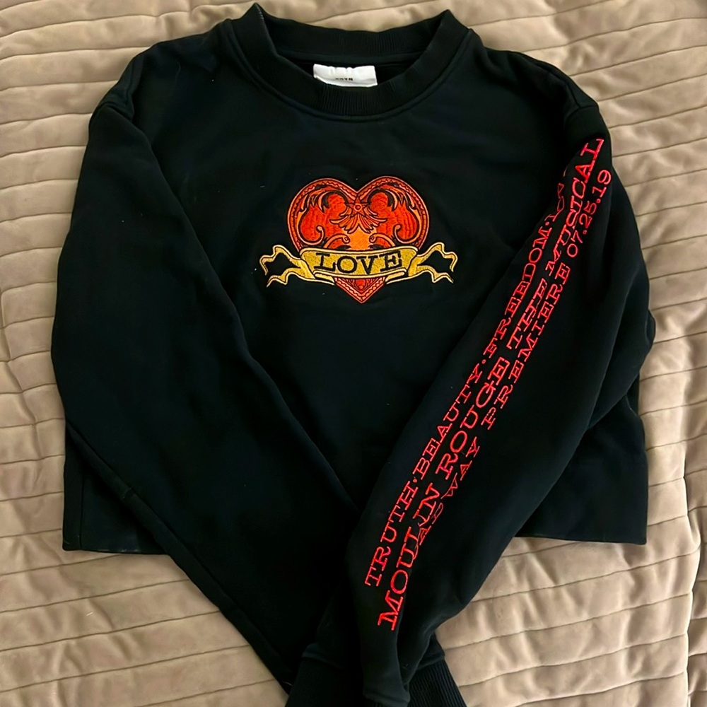 Limited edition, Moulin Rouge opening night cropped sweatshirt s